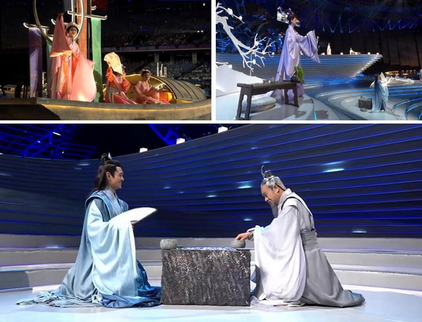 揭秘，亞運(yùn)會開幕式服裝出處在這，楚艷水墨入詩畫