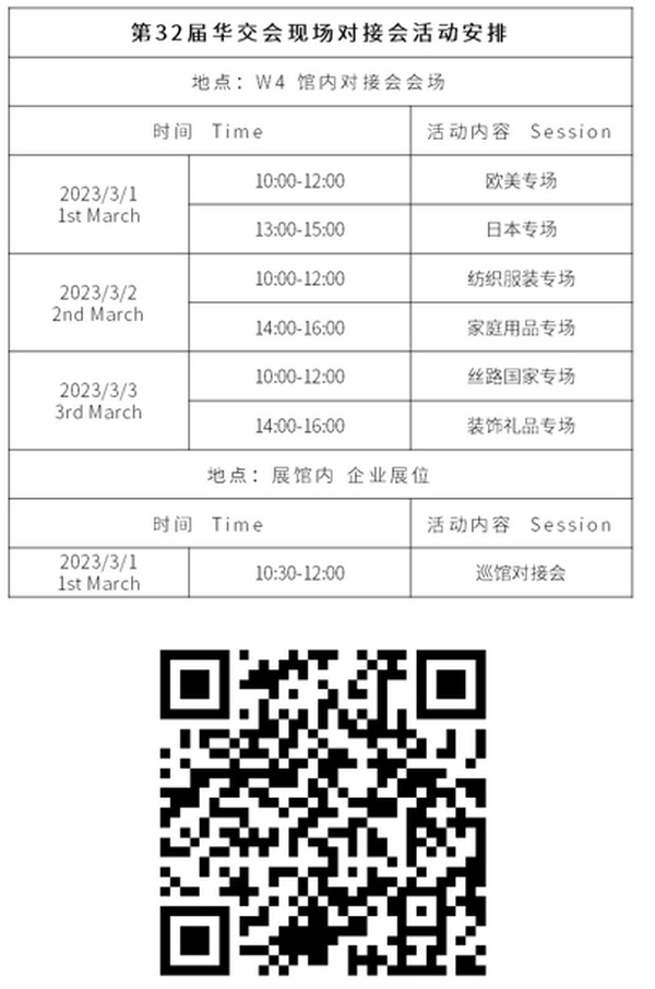 干貨來了，第32屆華交會現(xiàn)場對接會采購清單完整版