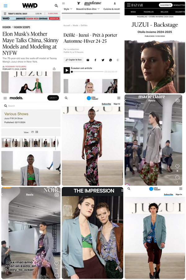 中國芍藥綻放2024秋冬紐約時(shí)裝周 王陶攜手梅耶·馬斯克奉上玖姿JUZUI“繁花”大秀