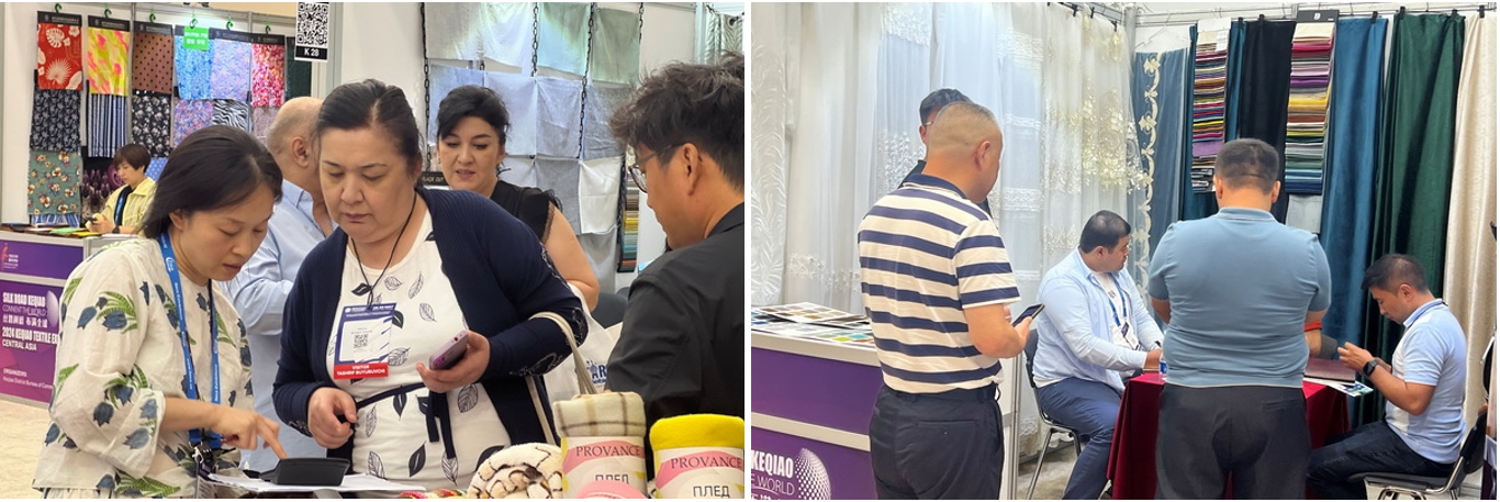 46家企業(yè)組團(tuán)參展！柯橋首個(gè)中亞紡織展在烏茲別克斯坦舉行